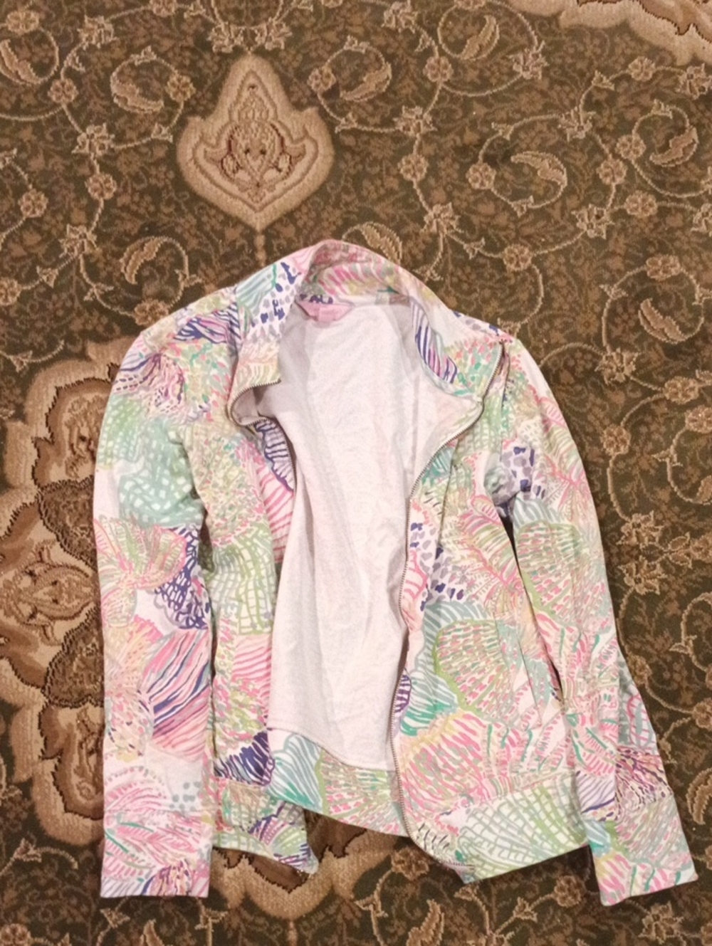 Pastel Multicolor Printed Women's Jacket